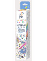 CS223068,Kit rola de desenat 3 m si 12 creioane colorate cerate, Haku Yoka - Unicorni