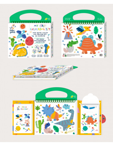CS223070,Primul meu kit de desenat - Prietenii Dinozauri, Haku Yoka, portabil