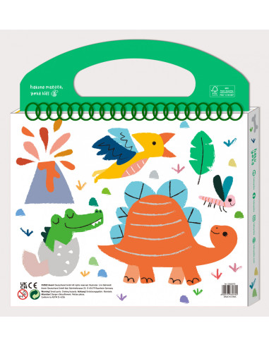 CS223070,Primul meu kit de desenat - Prietenii Dinozauri, Haku Yoka, portabil