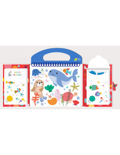 CS223071,Primul meu kit de desenat - Prietenii Acvatici, Haku Yoka, portabil 2