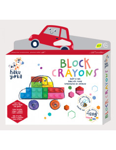CP223083,Creioane cerate interconectabile Block Crayons - Masina, Haku Yoka