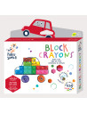 CP223083,Creioane cerate interconectabile Block Crayons - Masina, Haku Yoka