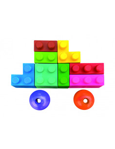 CP223083,Creioane cerate interconectabile Block Crayons - Masina, Haku Yoka 2