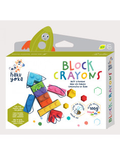 CP223087,Creioane cerate interconectabile Block Crayons - Racheta, Haku Yoka