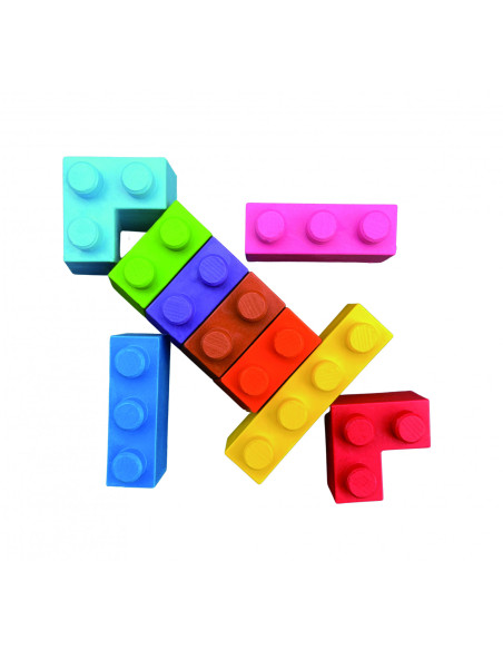 CP223087,Creioane cerate interconectabile Block Crayons - Racheta, Haku Yoka