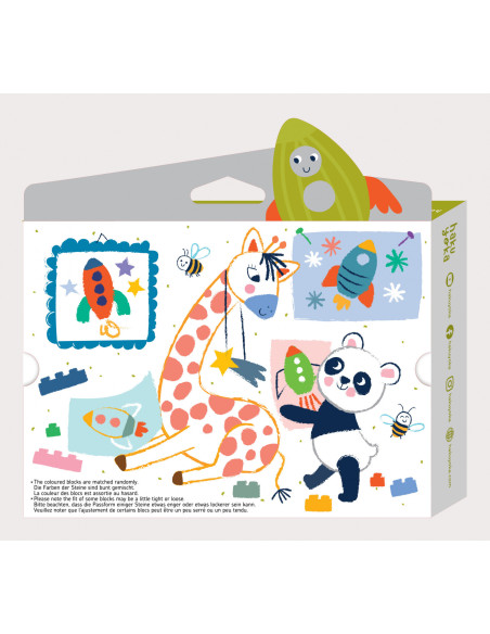 CP223087,Creioane cerate interconectabile Block Crayons - Racheta, Haku Yoka