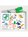 CP223089,Creioane cerate interconectabile Block Crayons - Dinozaur T-Rex, Haku Yoka