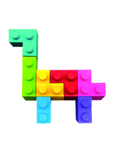 CP223091,Creioane cerate interconectabile Block Crayons - Dinozaur Brachiosaurus, Haku Yoka 2