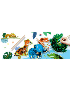CH211788,Joc de pescuit 2in1 razuibil - Scratch N Catch- Animale Jungla 2