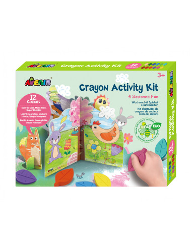 BTS216017,Kit de activitati cu creioane colorate - Distractie in 4 anotimpuri