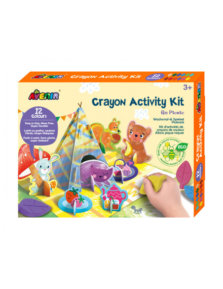 BTS216020,Kit de activitati cu creioane colorate - La picnic