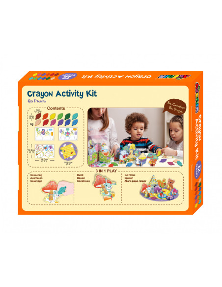 BTS216020,Kit de activitati cu creioane colorate - La picnic