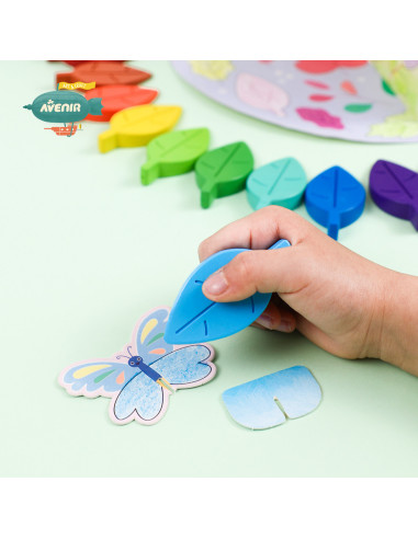 BTS216020,Kit de activitati cu creioane colorate - La picnic