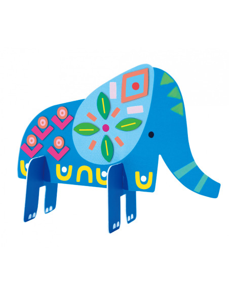 CH221839,Joc creativ Stick N Play cu scene 3D si stickere repozitionabile - Animale Safari