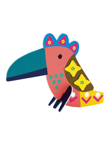 CH221839,Joc creativ Stick N Play cu scene 3D si stickere repozitionabile - Animale Safari