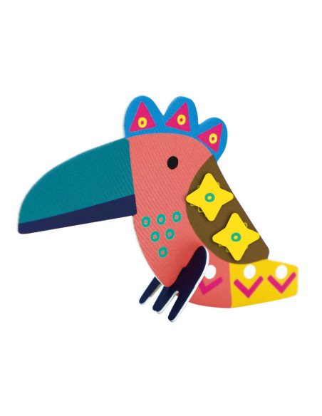 CH221839,Joc creativ Stick N Play cu scene 3D si stickere repozitionabile - Animale Safari