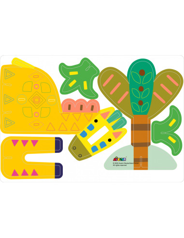 CH221839,Joc creativ Stick N Play cu scene 3D si stickere repozitionabile - Animale Safari