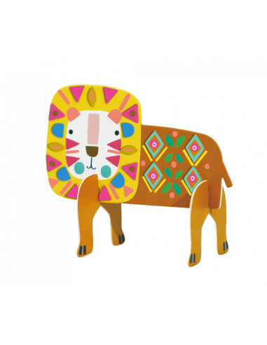 CH221839,Joc creativ Stick N Play cu scene 3D si stickere repozitionabile - Animale Safari