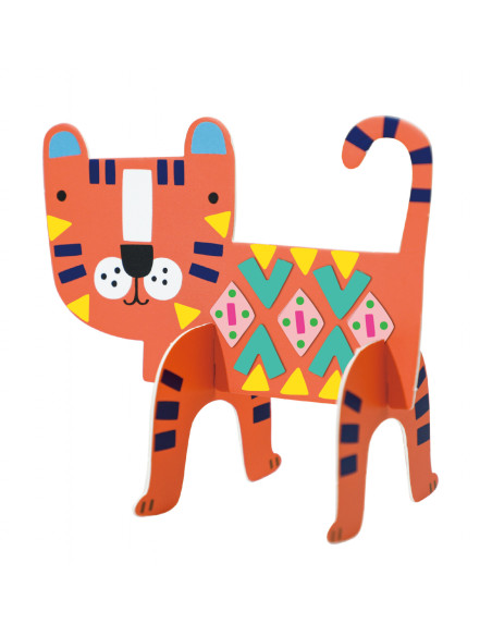 CH221839,Joc creativ Stick N Play cu scene 3D si stickere repozitionabile - Animale Safari