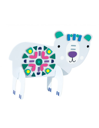 CH221842,Joc creativ Stick N Play cu scene 3D si stickere repozitionabile - Animale polare si marine