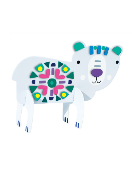 CH221842,Joc creativ Stick N Play cu scene 3D si stickere repozitionabile - Animale polare si marine