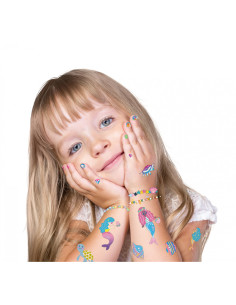NA218204,Stickere pentru unghii si tatuaje - Sirena 2