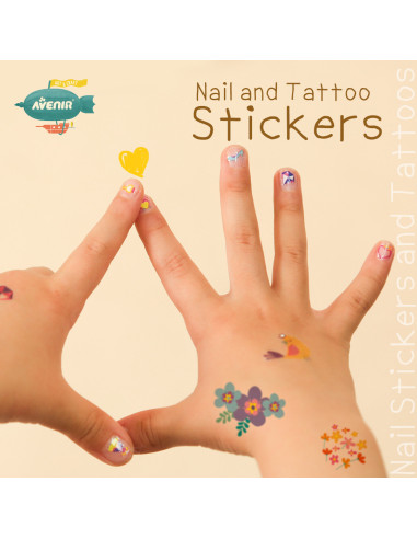 NA218204,Stickere pentru unghii si tatuaje - Sirena