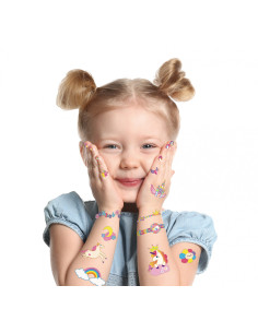 NA218205,Stickere pentru unghii si tatuaje - Unicorni 2