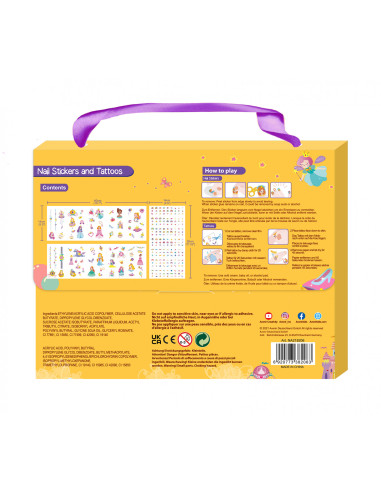 NA218206,Stickere pentru unghii si tatuaje - Printesa