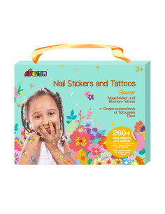 NA218207,Stickere pentru unghii si tatuaje - Flori
