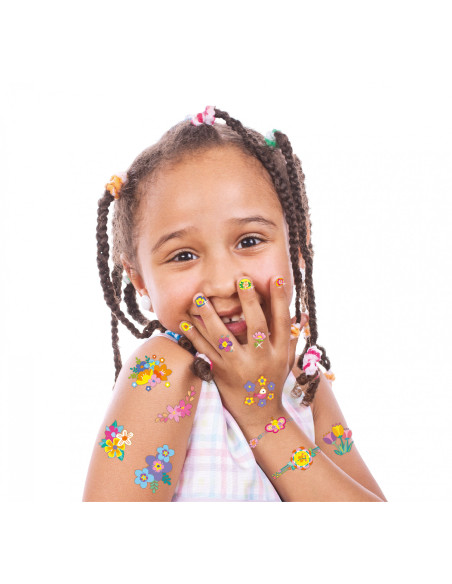 NA218207,Stickere pentru unghii si tatuaje - Flori