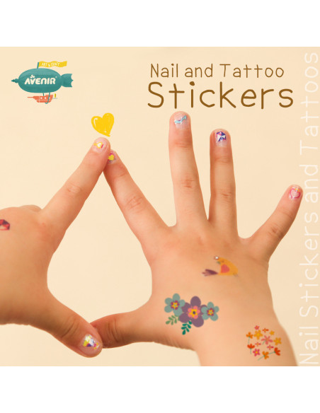 NA218207,Stickere pentru unghii si tatuaje - Flori