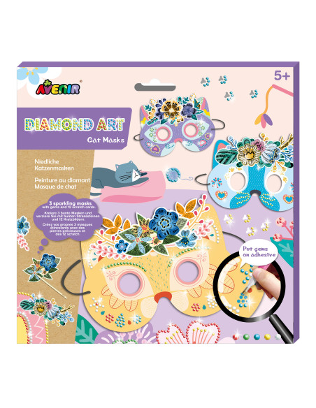 CH201767,Set creativ DIY - Masti cu diamante - Pisica