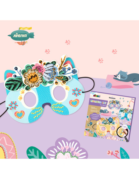 CH201767,Set creativ DIY - Masti cu diamante - Pisica