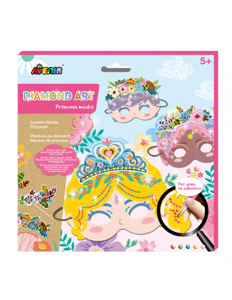 CH201768,Set creativ DIY - Masti cu diamante - Printesa