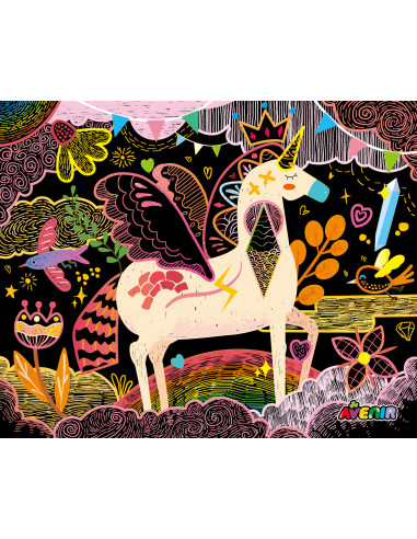 CH191683,Set creativ de razuit - Unicorni in miscare