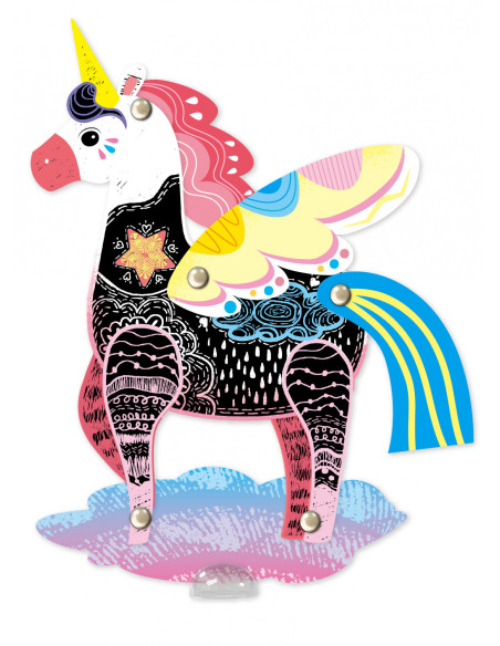 CH191683,Set creativ de razuit - Unicorni in miscare