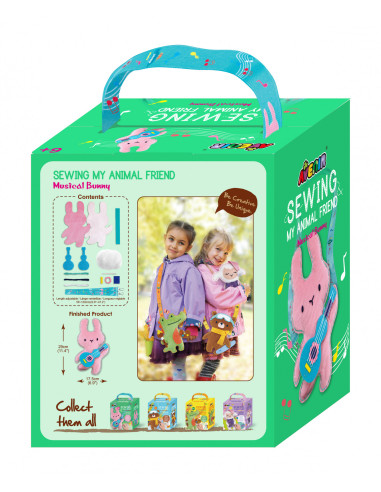 CH221815,Set de cusut Prietenul Meu Animal - Iepuras Muzical