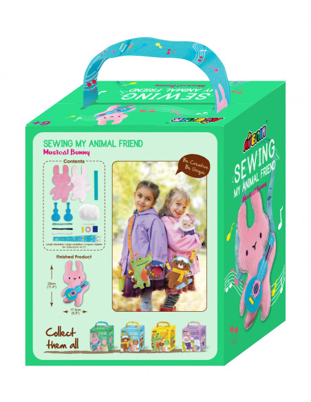 CH221815,Set de cusut Prietenul Meu Animal - Iepuras Muzical