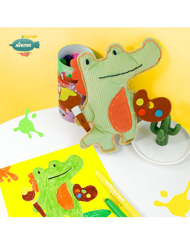 CH221817,Set de cusut Prietenul Meu Animal - Crocodil artistic