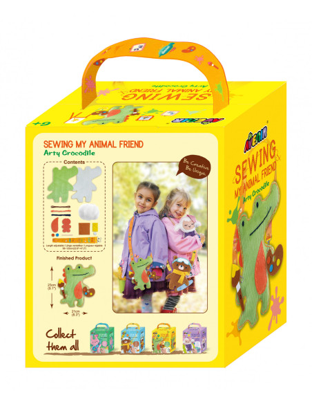 CH221817,Set de cusut Prietenul Meu Animal - Crocodil artistic