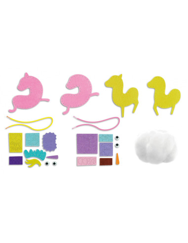 CH221801,Set creativ de cusut cu tehnica siretului - Primul meu Pandantiv Unicorn, nivel 2