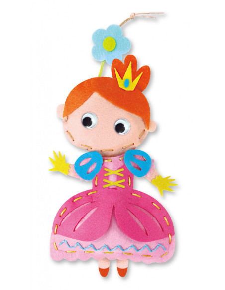 CH221805,Set creativ de cusut cu tehnica siretului - Primul meu Pandantiv Printesa, nivel 3