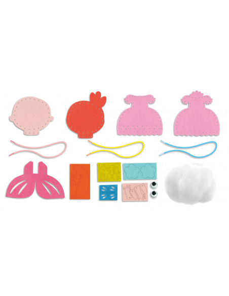 CH221805,Set creativ de cusut cu tehnica siretului - Primul meu Pandantiv Printesa, nivel 3