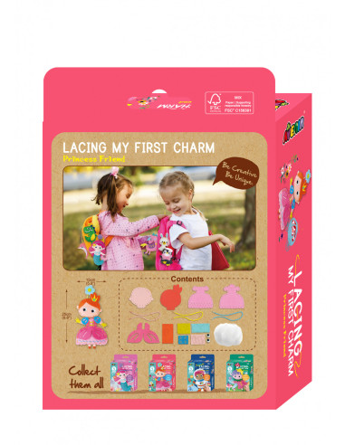 CH221805,Set creativ de cusut cu tehnica siretului - Primul meu Pandantiv Printesa, nivel 3