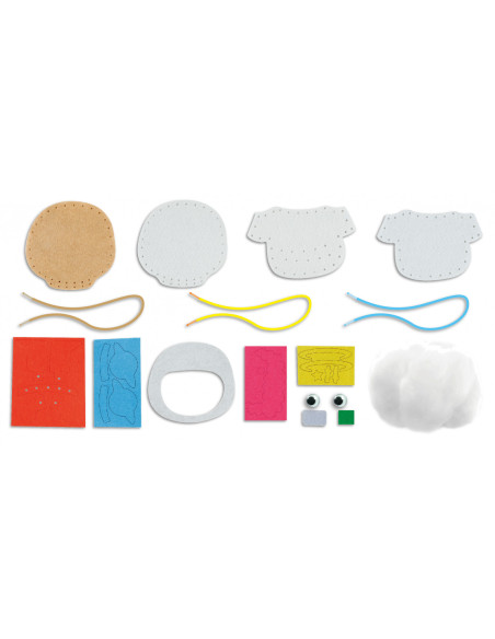 CH221806,Set creativ de cusut cu tehnica siretului - Primul meu Pandantiv Astronaut, nivel 3