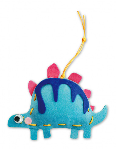 CH211798,Set creativ de cusut cu tehnica siretului - Primul meu Pandantiv Dinozauri, nivel 1