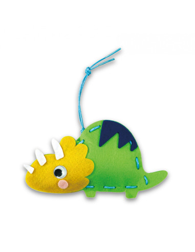 CH211798,Set creativ de cusut cu tehnica siretului - Primul meu Pandantiv Dinozauri, nivel 1