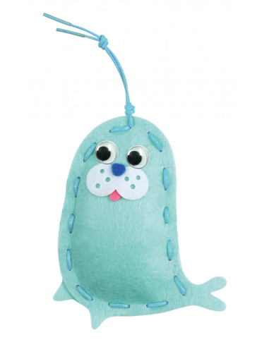 CH211799,Set creativ de cusut cu tehnica siretului - Primul meu Pandantiv Prieteni Marini, nivel 1