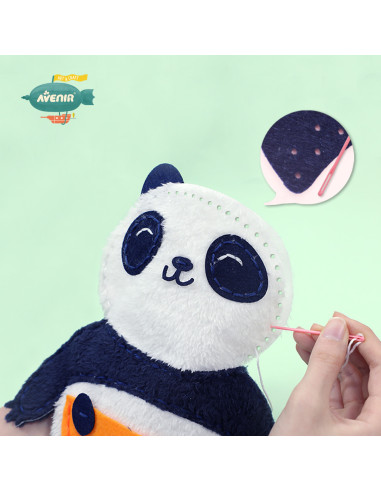 CH201619,Set de cusut Prima Mea Papusa, Mama si puiul Panda